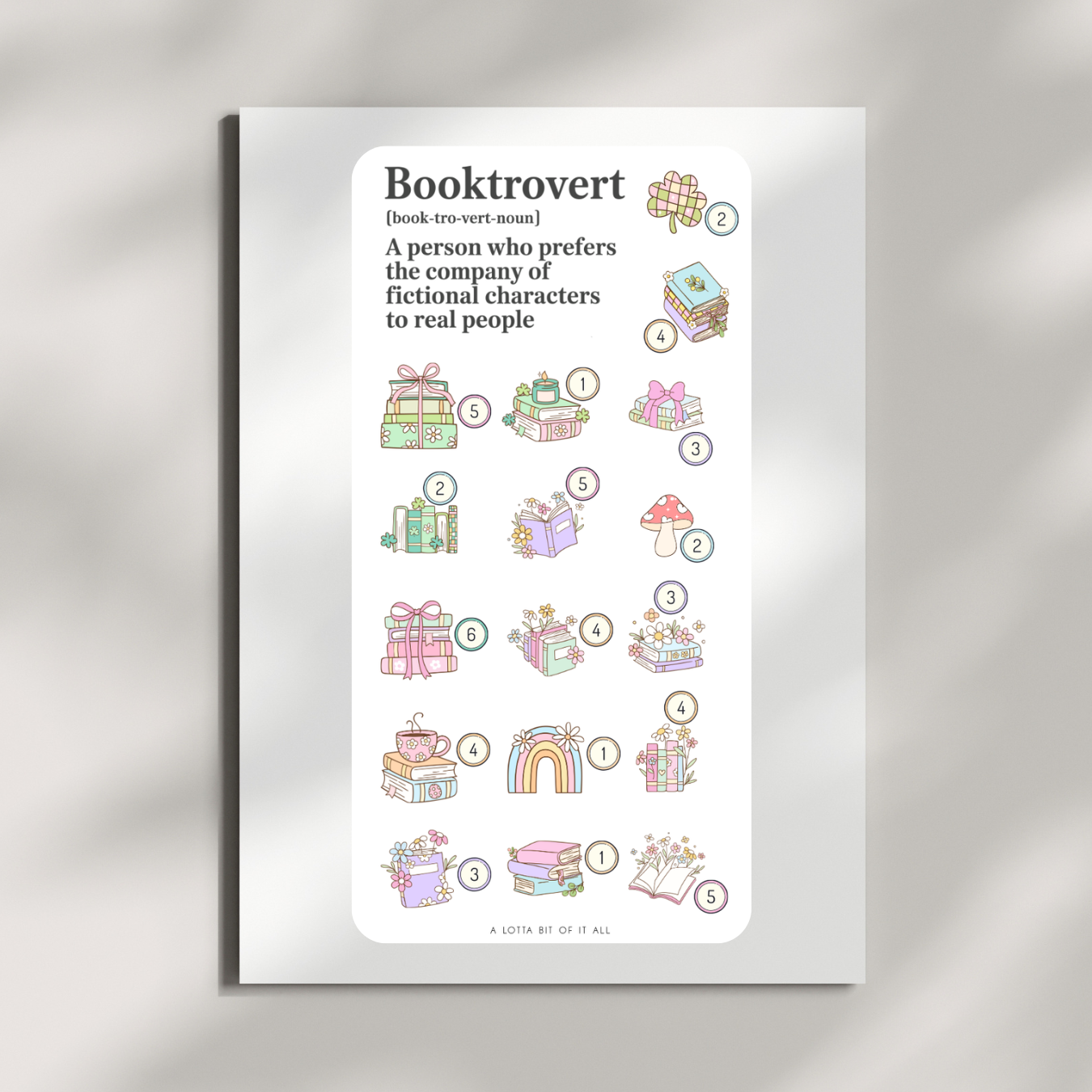 Challenge | Booktrovert Noun