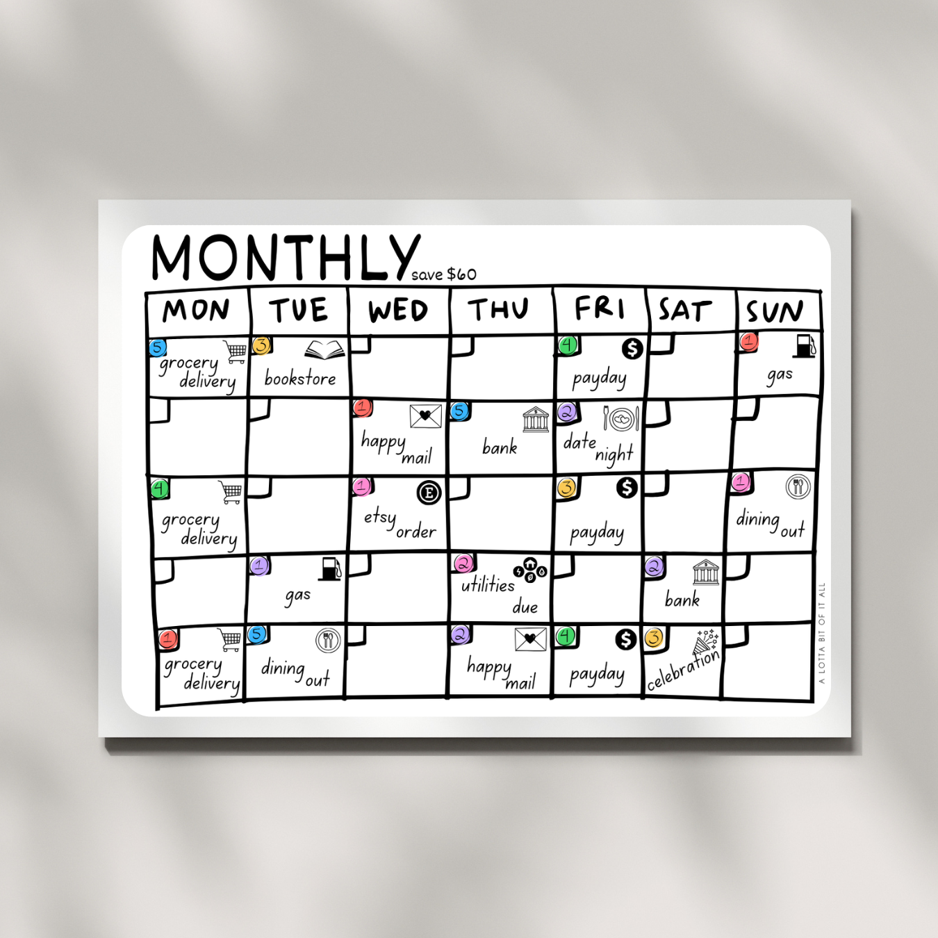 Challenge | Monthly Calendar