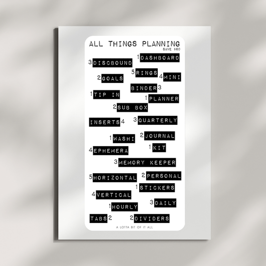 Challenge | All Things Planning Labels