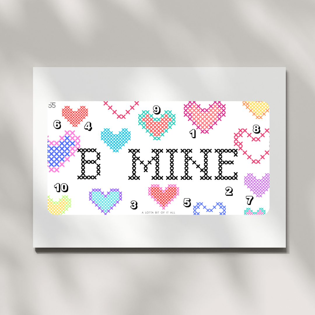 Challenge | Cross Stitch | B Mine
