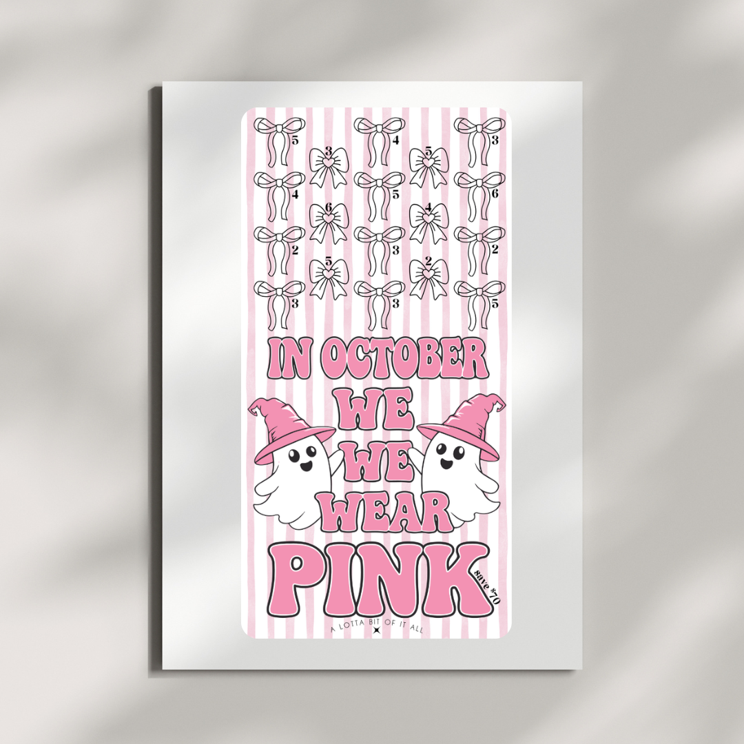 Challenge | Pinktober | We Wear Pink