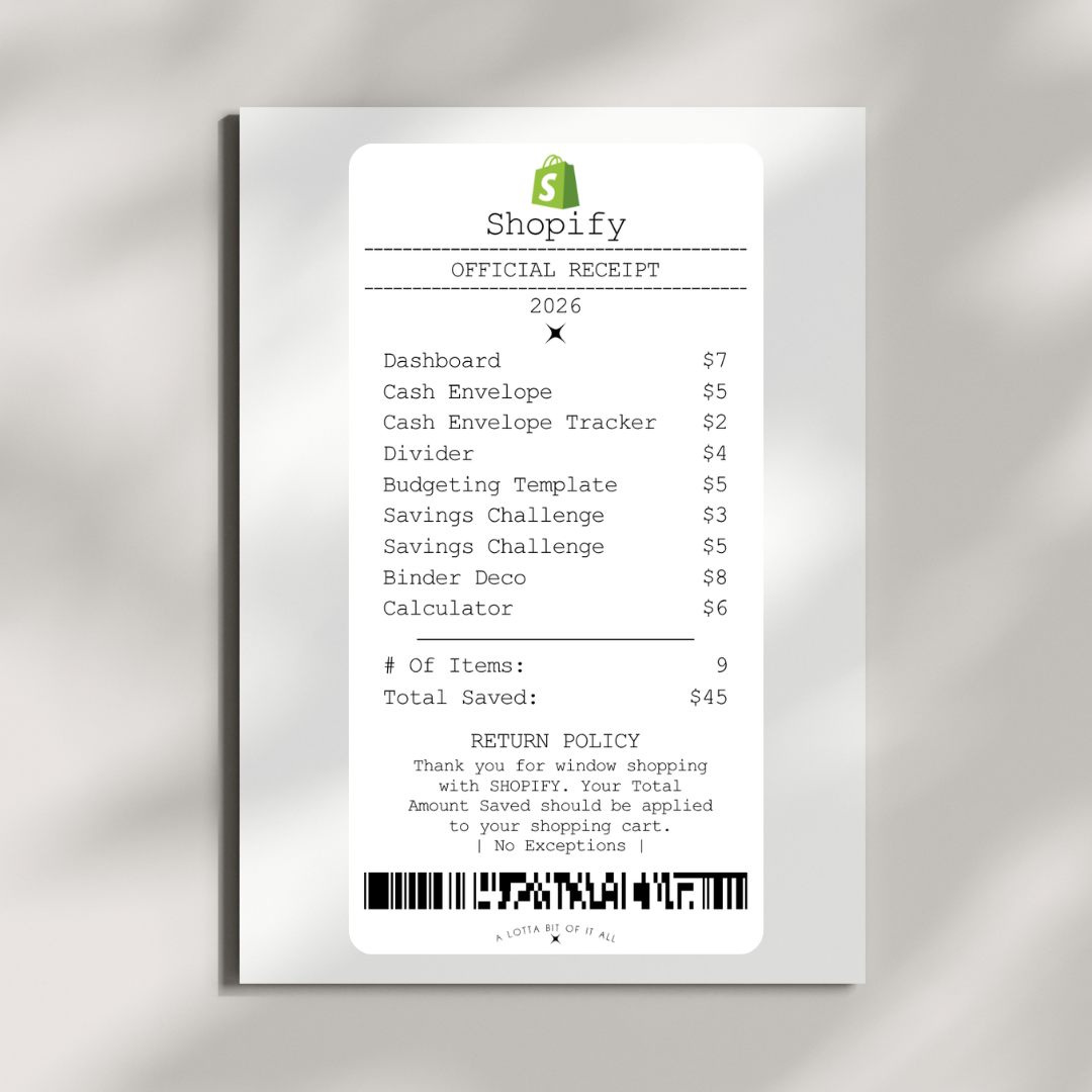 Challenge | Receipts