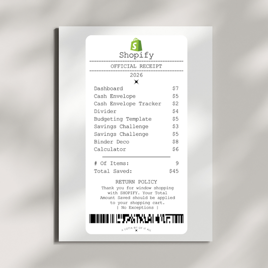 Challenge | Receipts