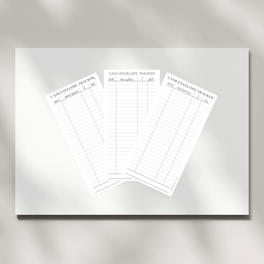 PDF | Cash Envelope Tracker | Variety Trio