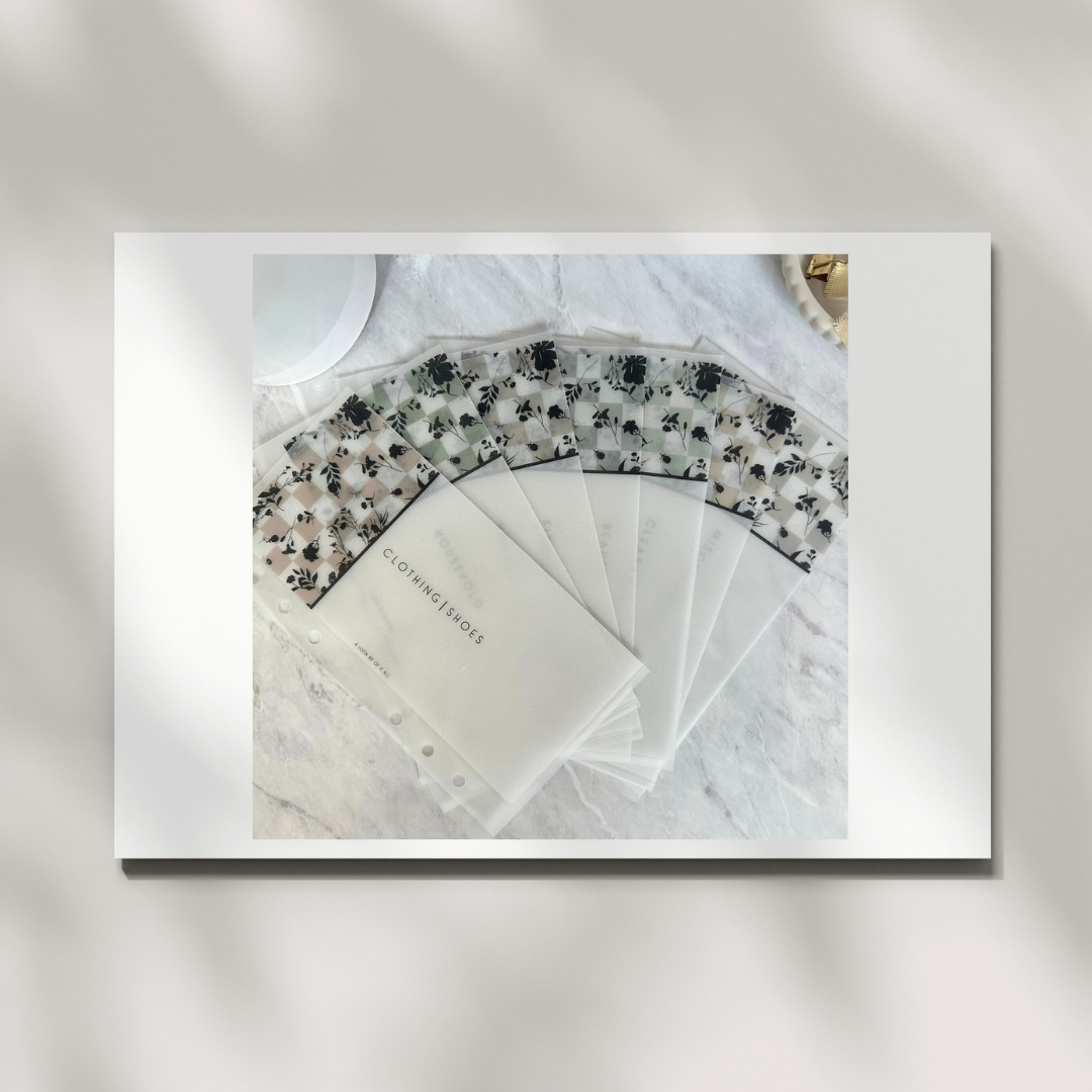 Custom Envelopes | Checkered Floral