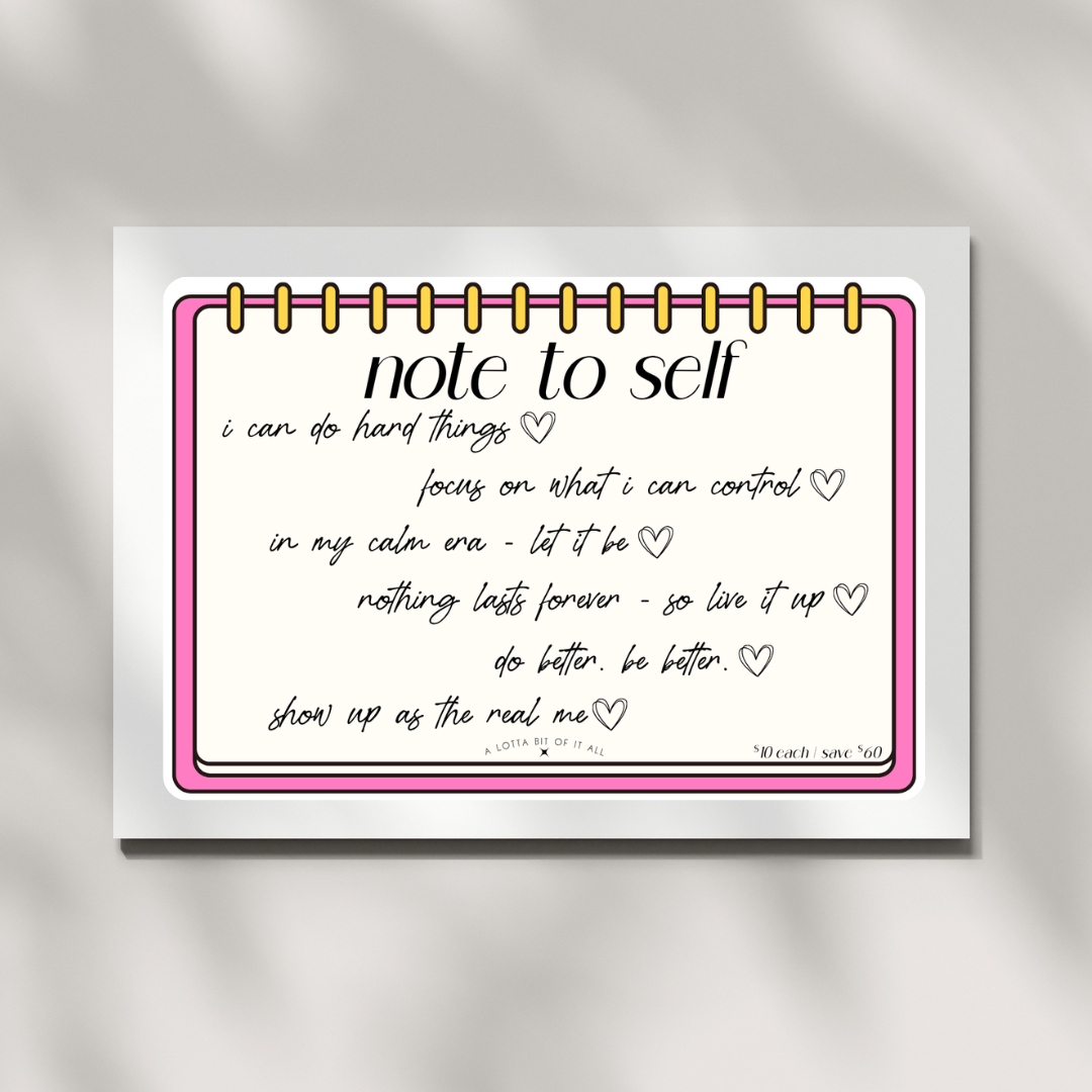 Challenge | Note to Self