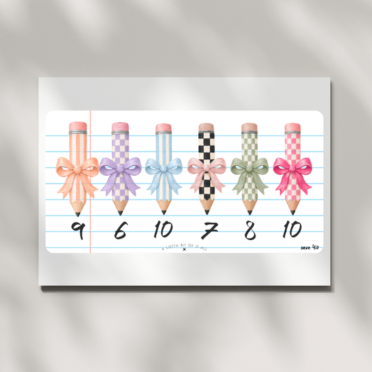 Challenge | Back to School | Pencils