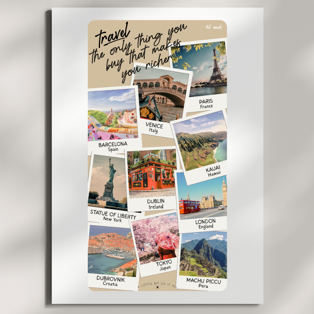 Challenge | Retro | Travel Makes You Richer