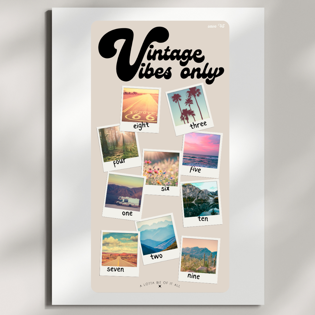 Challenge | Retro | Vintage Vibes Polaroid